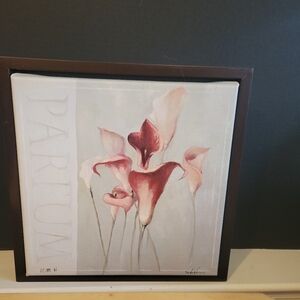 Vintage Framed 3-D Artwork Calla Lillies Signed & Numbered
